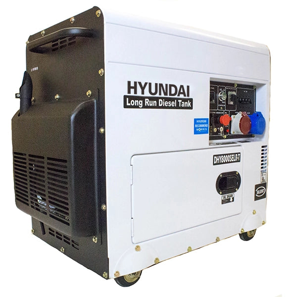 Hyundai DHY8000SELR-T 7.25kVA / 6kW Multi-Phase Silent Long Run Standby Diesel Generator