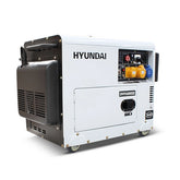 Hyundai DHY6000SE 6.7kVA / 5.3kW Single Phase Silent Standby Diesel Generator