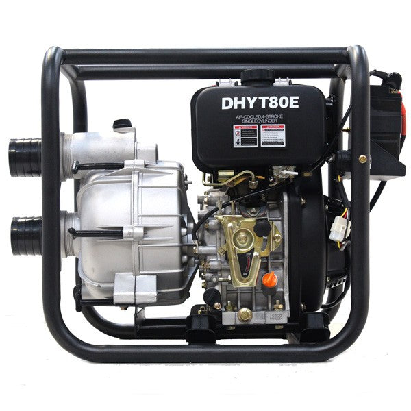 Hyundai DHYT80E 3" Electric Start Diesel Trash Water Pump