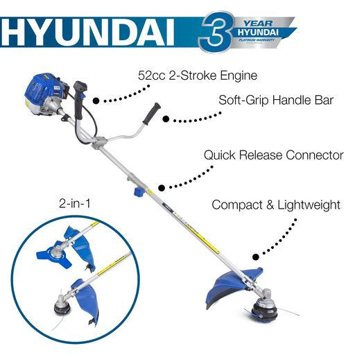 Hyundai HYBC5200X 52cc Grass Trimmer / Brushcutter