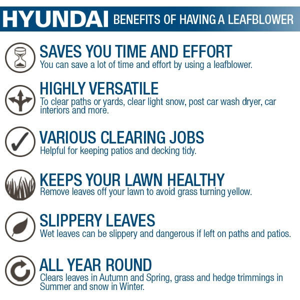 Hyundai HY4B76 76cc Petrol Backpack Leaf Blower