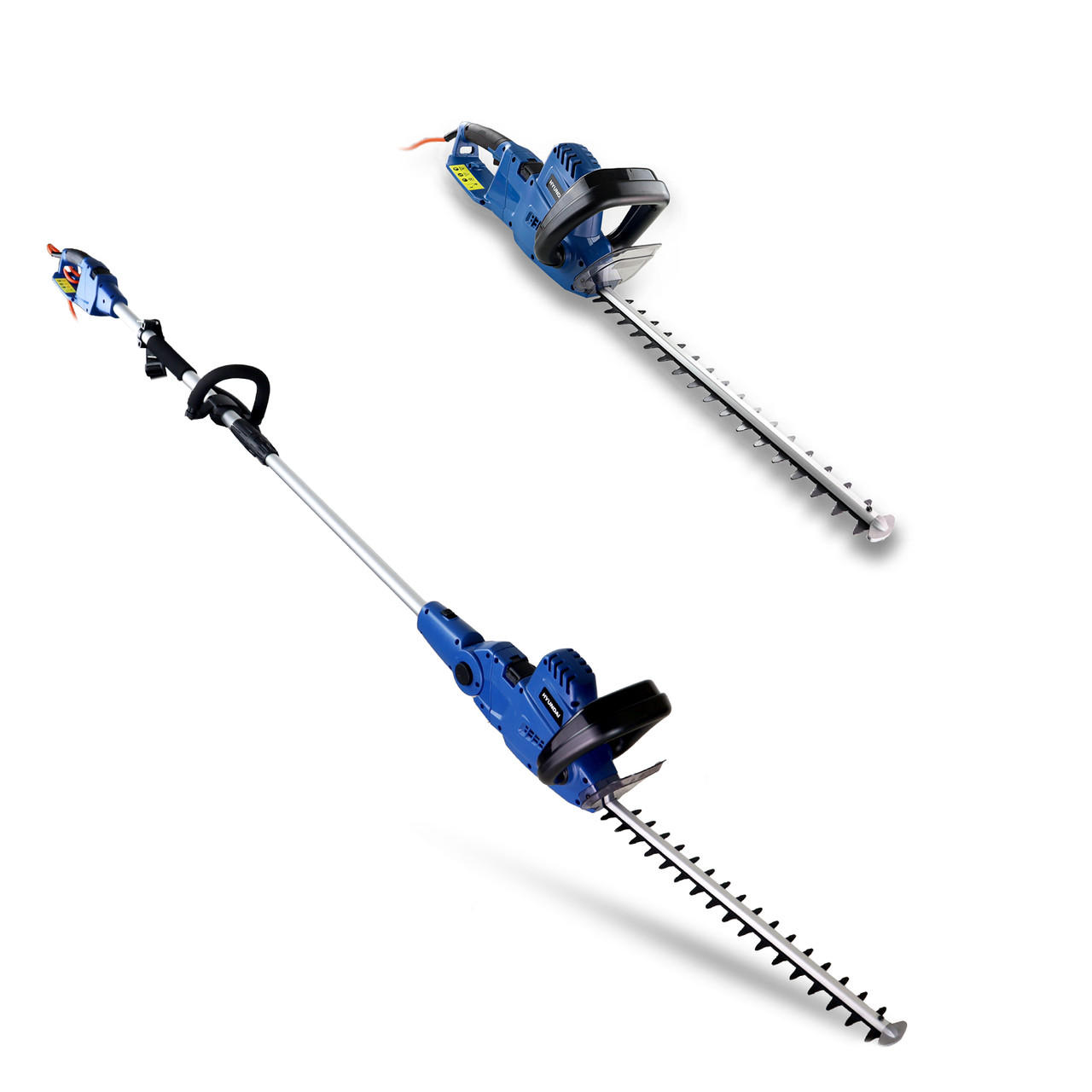 Hyundai HYP2HT550E 2-in-1 Extendable Electric Hedge Trimmer - 550W
